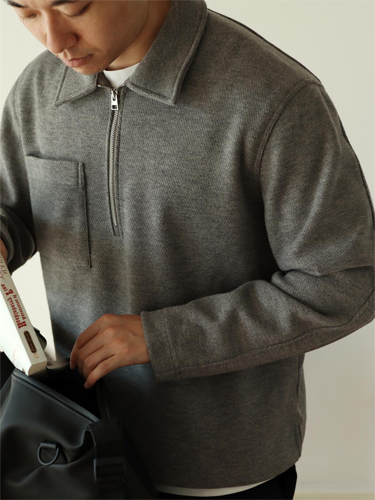 Classic Zip Polo Sweatshirts