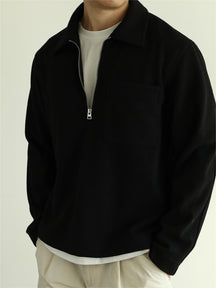 Classic Zip Polo Sweatshirts