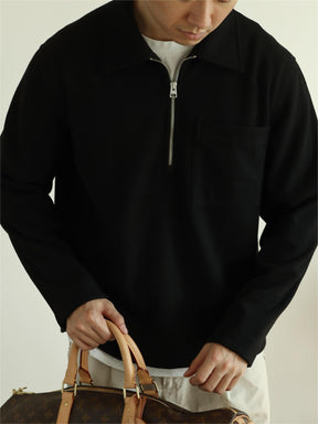 Classic Zip Polo Sweatshirts